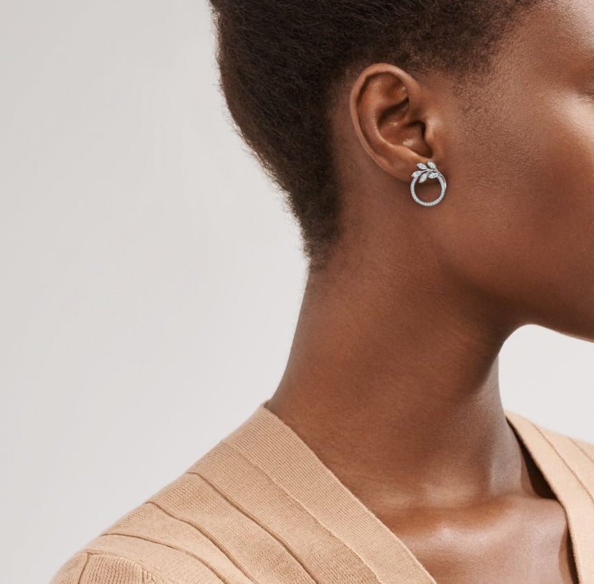 18K Tiffany Victoria Diamonds Earrings