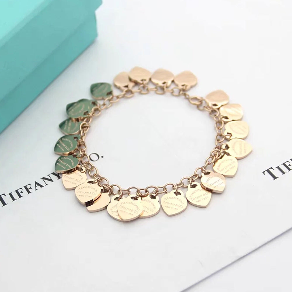 18K Tiffany Heart Tag Bracelet